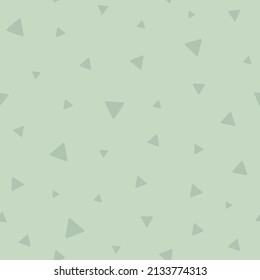 Seamless pattern with abstract geometric elements on light green background. Digital pastel background for kids fabric, textile and scrapbook paper.