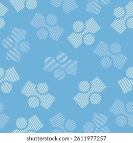 Seamless pattern with abstract geometric figures.	