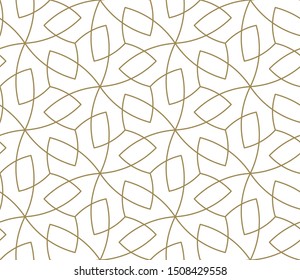 Seamless pattern with abstract geometric line texture, gold on white background. Light modern simple wallpaper, bright tile backdrop, monochrome graphic element. Seamless pattern with abstract geometric line texture, gold on white background. Light modern simple wallpaper, bright tile backdrop, monochrome graphic element.