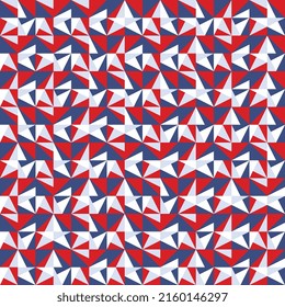 Patrón sin brillo con patrón geométrico abstracto. Fondo moderno de plantilla de vacaciones nacionales o patrióticas. Patrón simple modificable vectorial EPS 10