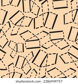 seamless pattern abstract geometric objects in doodle style.simple geometric shapes.abstract graphic in descriptive geometry style.