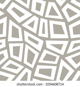 Seamless pattern with abstract geometric ornament. Modern vector background.