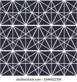 Seamless Pattern Abstract Geometric Ornament In Vintage Eastern Style Vector Illustration
