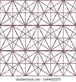 Abstrakte, nahtlose Muster geometrische Ornamente in Vintage-Vektorillustration im östlichen Stil