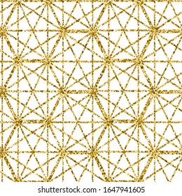 Seamless Pattern Abstract Geometric Ornament In Vintage Eastern Style Vector Illustration