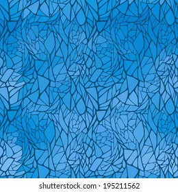 Seamless pattern with abstract geometric ornament. Vector illustration