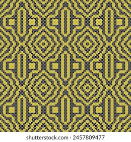 Seamless pattern with abstract geometric ornament. Modern stylish texture.