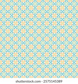 Seamless pattern with abstract geometric ornament. Vector Illustration.