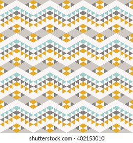 seamless pattern with abstract geometric ornament