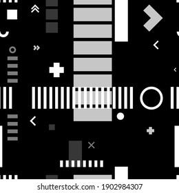 seamless pattern with abstract geometric shapes 