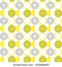A seamless pattern of abstract geometric shapes. on a white background. Vector illustration