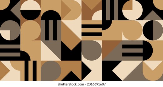 seamless pattern with abstract geometric shapes 