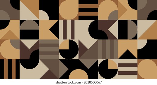 seamless pattern with abstract geometric shapes 