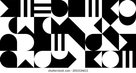 seamless pattern with abstract geometric shapes 