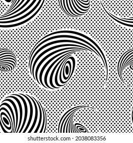 seamless pattern with abstract geometric shapes 