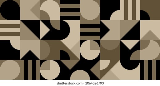 seamless pattern with abstract geometric shapes 