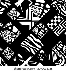 seamless pattern with abstract geometric shapes 