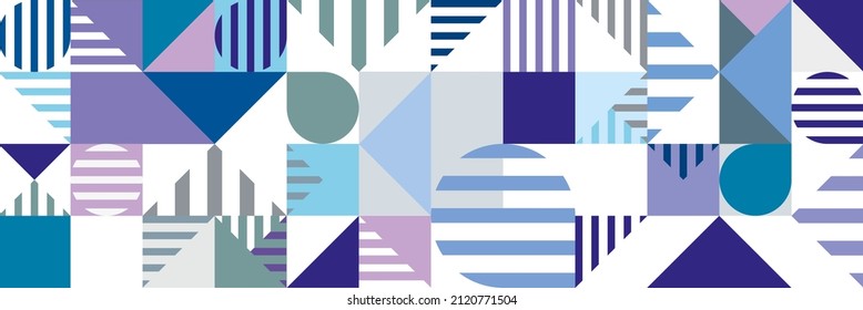 seamless pattern with abstract geometric shapes 