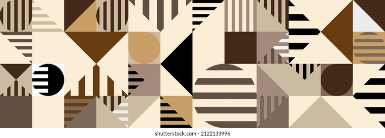 seamless pattern with abstract geometric shapes 