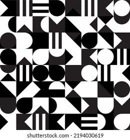 seamless pattern with abstract geometric shapes 