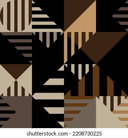 seamless pattern with abstract geometric shapes 