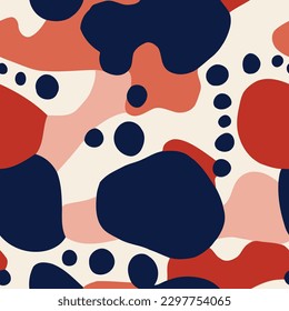 Seamless pattern with abstract geometric shapes. Vector Illustration. decorative elements wallpaper