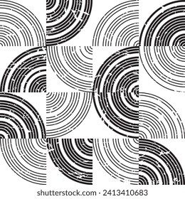 seamless pattern with abstract geometric shapes 