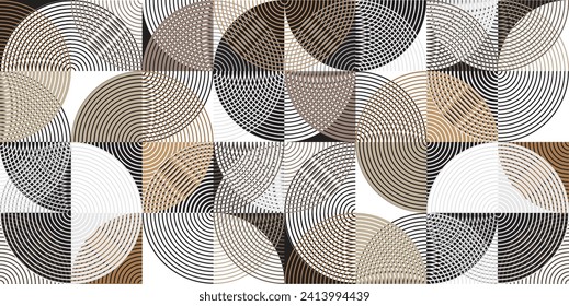 seamless pattern with abstract geometric shapes 