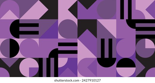 seamless pattern with abstract geometric shapes 