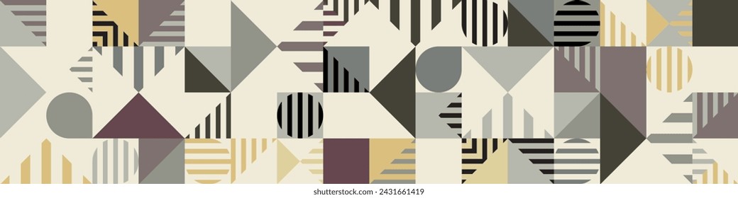 seamless pattern with abstract geometric shapes 