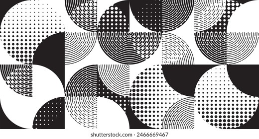 seamless pattern with abstract geometric shapes 