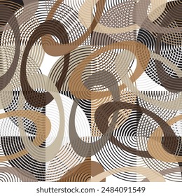 seamless pattern with abstract geometric shapes 