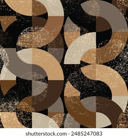 seamless pattern with abstract geometric shapes 