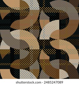 seamless pattern with abstract geometric shapes 