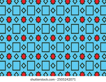 seamless pattern with abstract geometric shapes