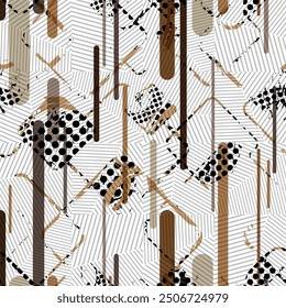 seamless pattern with abstract geometric shapes 