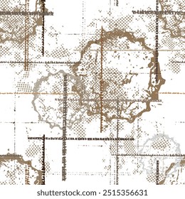 seamless pattern with abstract geometric shapes 