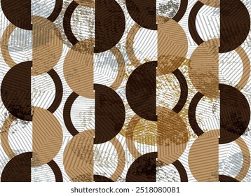 seamless pattern with abstract geometric shapes 