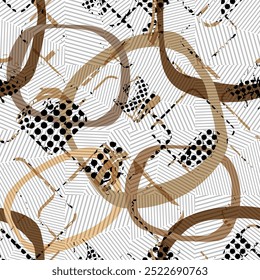 seamless pattern with abstract geometric shapes 