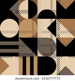 seamless pattern with abstract geometric shapes 