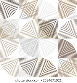 seamless pattern with abstract geometric shapes 