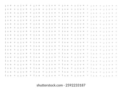 Seamless Pattern of Abstract Geometric Shapes.