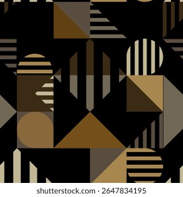 seamless pattern with abstract geometric shapes 