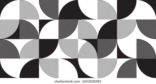 seamless pattern with abstract geometric shapes