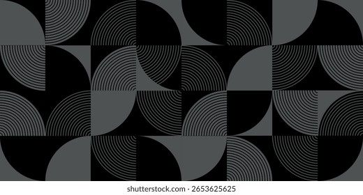 seamless pattern with abstract geometric shapes 