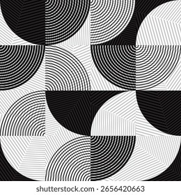seamless pattern with abstract geometric shapes 
