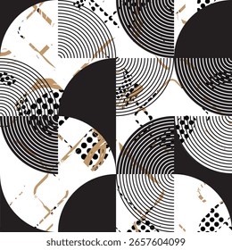 seamless pattern with abstract geometric shapes 