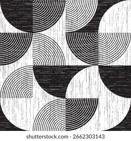 seamless pattern with abstract geometric shapes 