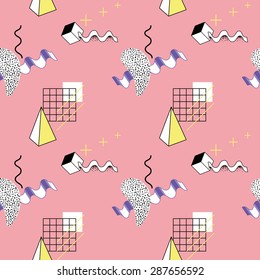 Seamless pattern with abstract geometric shapes 3