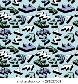 Seamless pattern with abstract geometric shapes 3